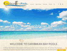 Tablet Screenshot of caribbeanbaypools.com